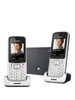 Gigaset Gigaset Sl450A Go Twin Cordless Phone - Silver